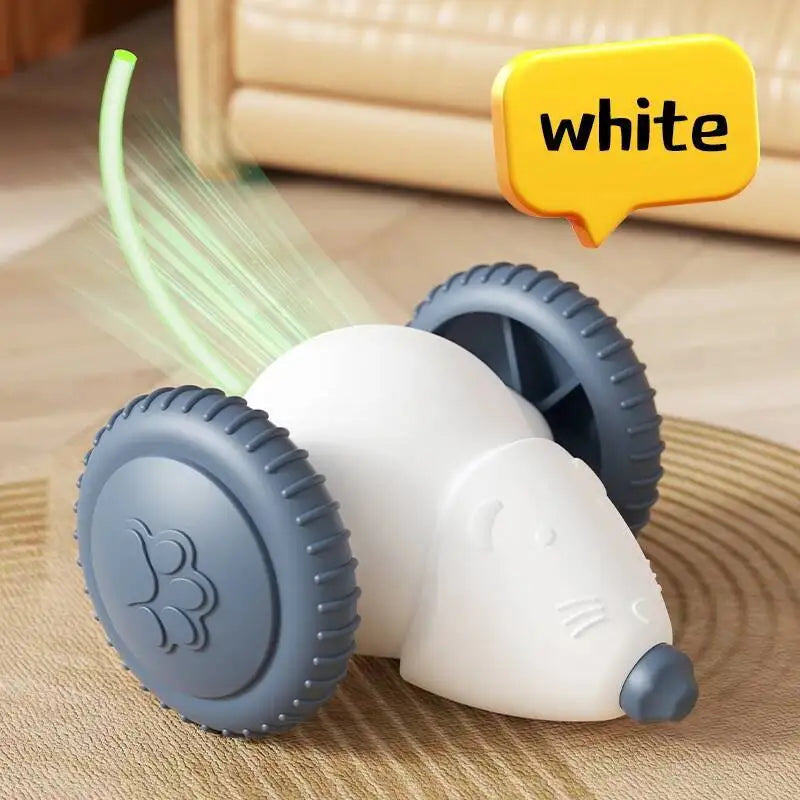 Electric Mouse Car Pet toys Interactive Cat Toy Rechargeable Automatic Teaser with Intelligent Obstacle Avoidance Pet Products