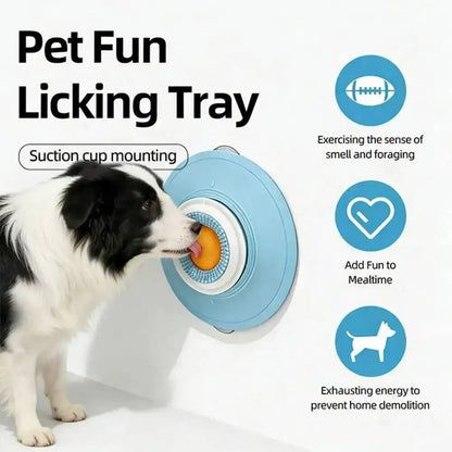 Pet Lick Toys Fun Tray Interactive Dog Toys Slow Feeder Food Dispenser For Puppy Training Enrichment Cat Feeding Crate Accessory