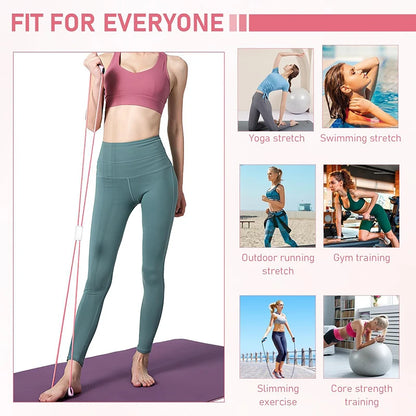Yoga Resistance Bands Elastic Band Sports Exercise Puller 8-shaped Chest Expander for Body Building Home Gym Fitness Equipment