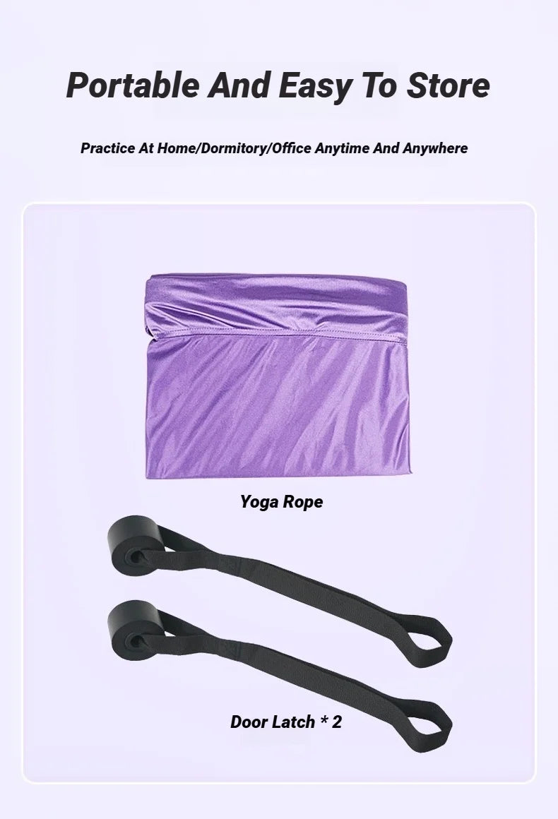 Adjustable Aerial Yoga Strap Pull Rope Women Hammock Stretch Leg Splits Trainer Female Gym Belt Swing Stretching Fitness