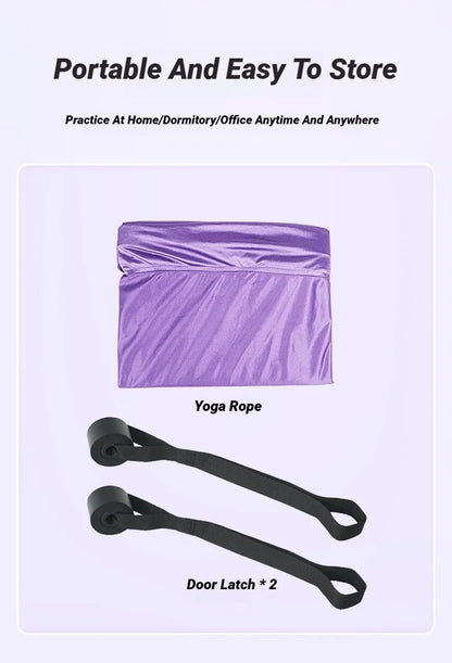 Adjustable Aerial Yoga Strap Pull Rope Women Hammock Stretch Leg Splits Trainer Female Gym Belt Swing Stretching Fitness