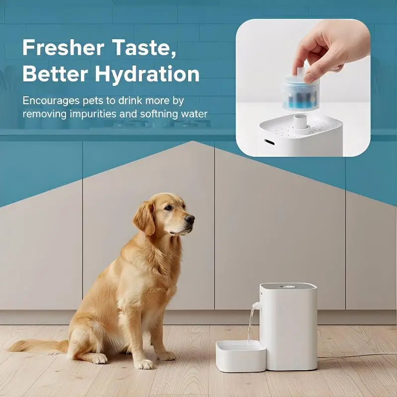 Essential 5Pcs Cat Fountain Filters - Replacement for 1.3L Ceramic Pet Drinking Water Dispensers - Healthy Hydration Supplies