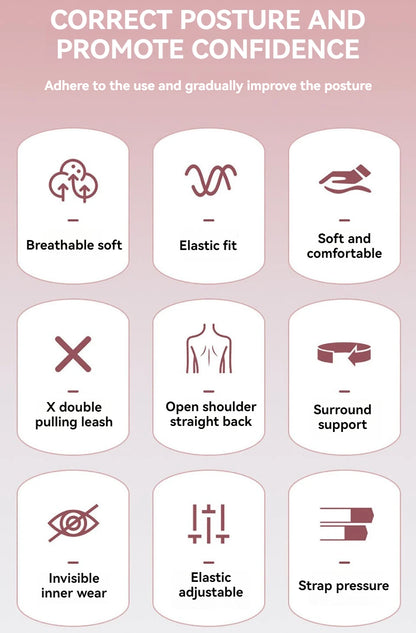 Adult Hunchback Corrector Invisible Back Straightening Stretching Straight Back Open Shoulder Lumbar Correction Belt Men Women