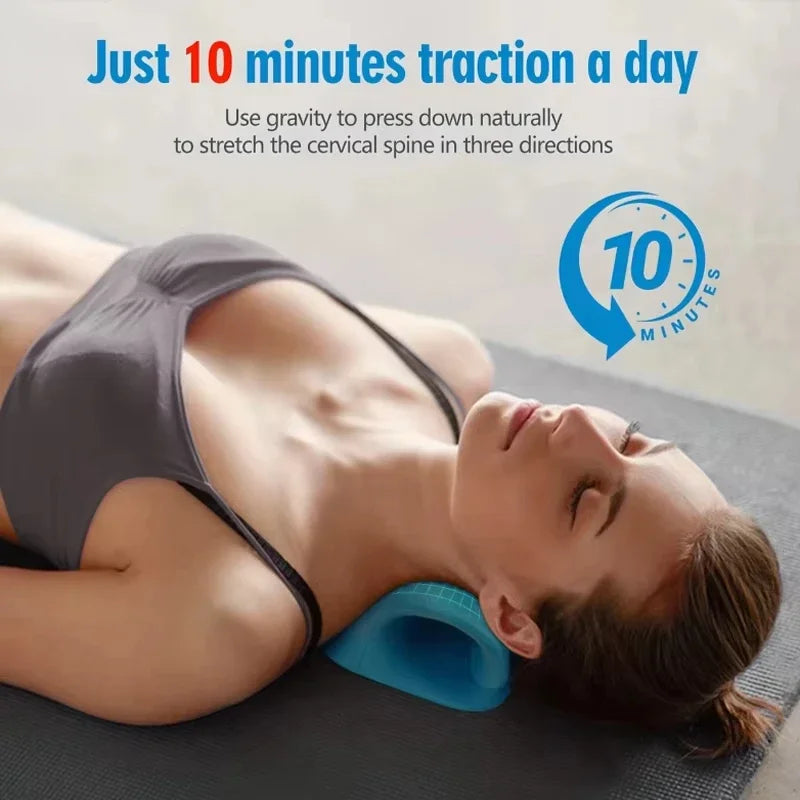Portable Cervical Massage Pillow Gravity Trigger Point Neck Massager Pillow For Neck Correction Cervical Support Home Use