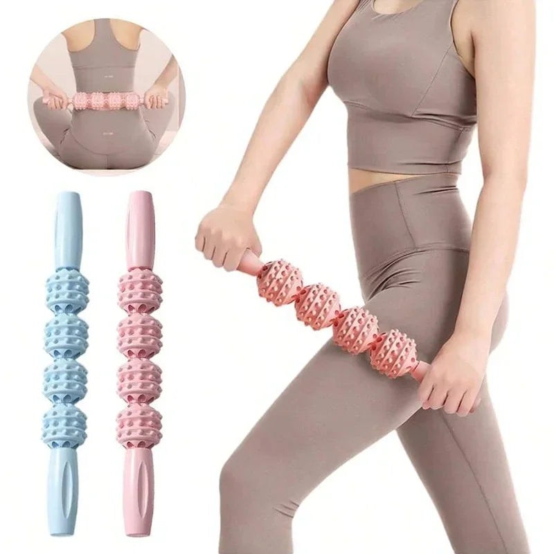  Massage Stick Leg Muscle Relaxer Yoga Roller Slim Calf Roller Full Body Massage Yoga Stick Splintsfitness equipment