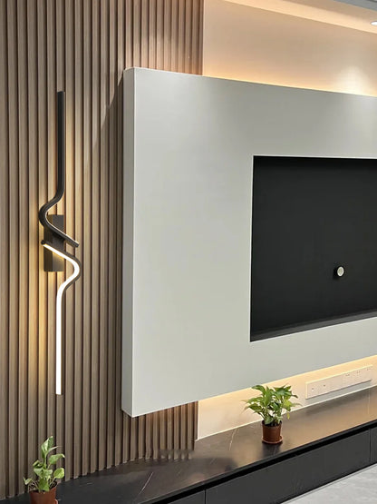 Modern Minimalist Strip Led Wall Light Bedroom Lights For Bedside Wall Sconce Led Light Living Room TV Sofa Background Wall Lamp