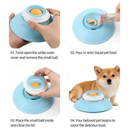 Pet Lick Toys Fun Tray Interactive Dog Toys Slow Feeder Food Dispenser For Puppy Training Enrichment Cat Feeding Crate Accessory