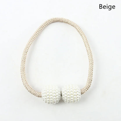 1/2PCS Pearl Magnetic Curtain Clip Curtain Holders Tie Back Buckle Clips Hanging Ball Buckle Tie Back Curtain Decor Accessories