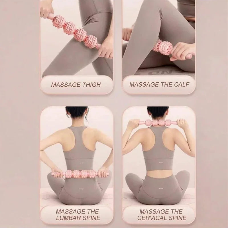  Massage Stick Leg Muscle Relaxer Yoga Roller Slim Calf Roller Full Body Massage Yoga Stick Splintsfitness equipment