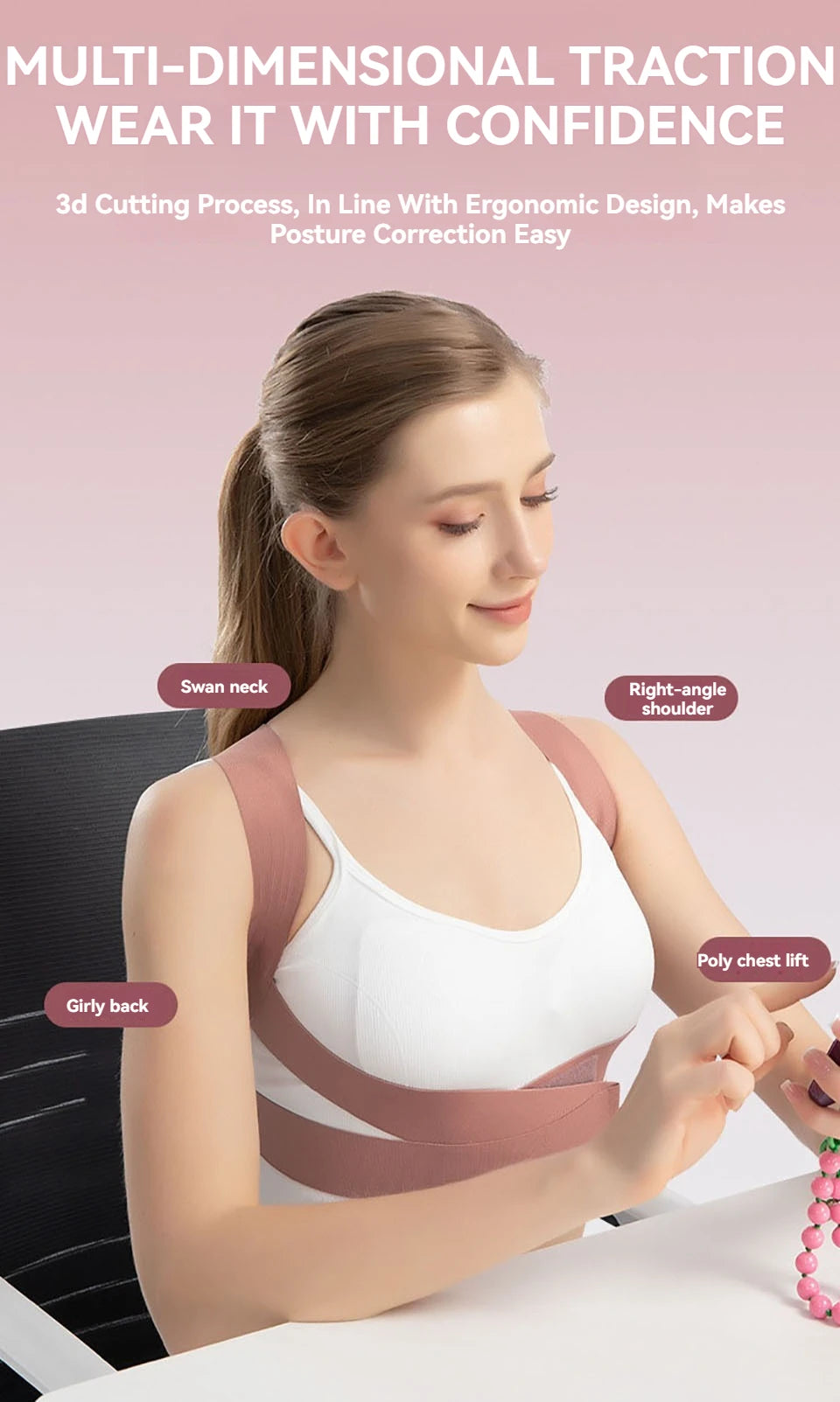 Adult Hunchback Corrector Invisible Back Straightening Stretching Straight Back Open Shoulder Lumbar Correction Belt Men Women