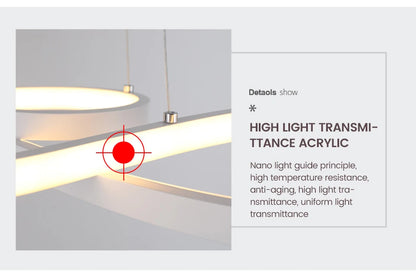 Modern Kitchen Island Pendant Lights Bar Table Dining Room Decor Hanging Lights Remote Dimming Kitchen Led Cord Pendant Lamp