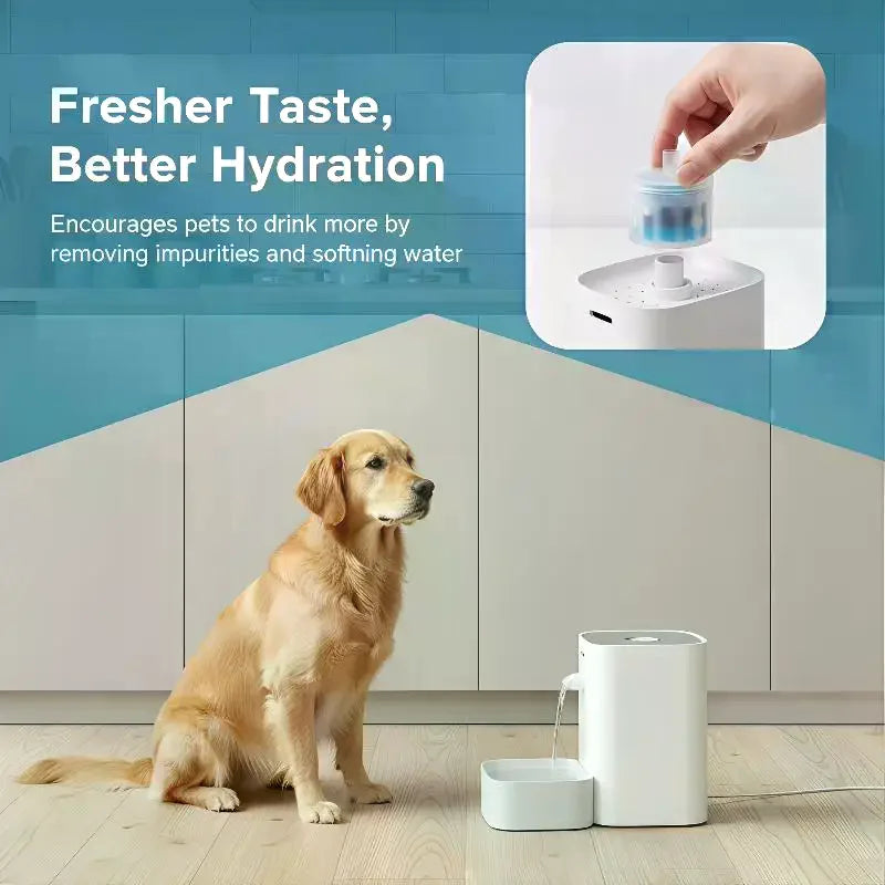 Essential 5Pcs Cat Fountain Filters - Replacement for 1.3L Ceramic Pet Drinking Water Dispensers - Healthy Hydration Supplies