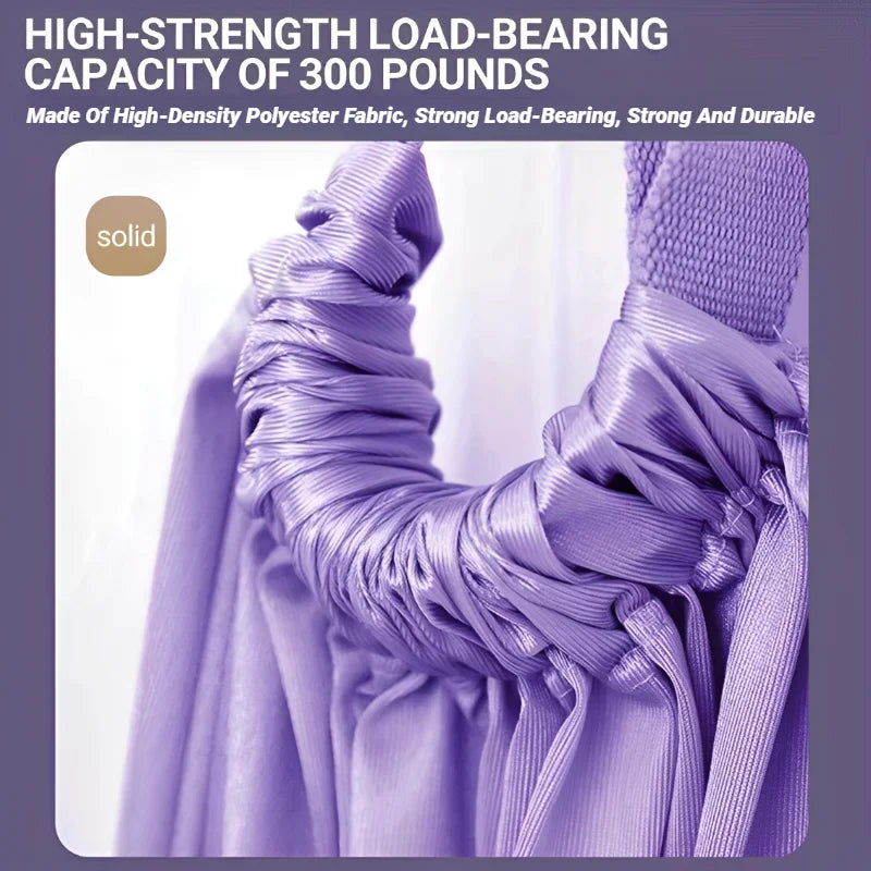 Adjustable Aerial Yoga Strap Pull Rope Women Hammock Stretch Leg Splits Trainer Female Gym Belt Swing Stretching Fitness