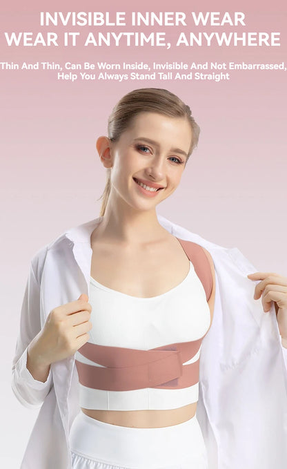 Adult Hunchback Corrector Invisible Back Straightening Stretching Straight Back Open Shoulder Lumbar Correction Belt Men Women