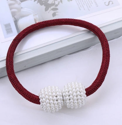 1/2PCS Pearl Magnetic Curtain Clip Curtain Holders Tie Back Buckle Clips Hanging Ball Buckle Tie Back Curtain Decor Accessories