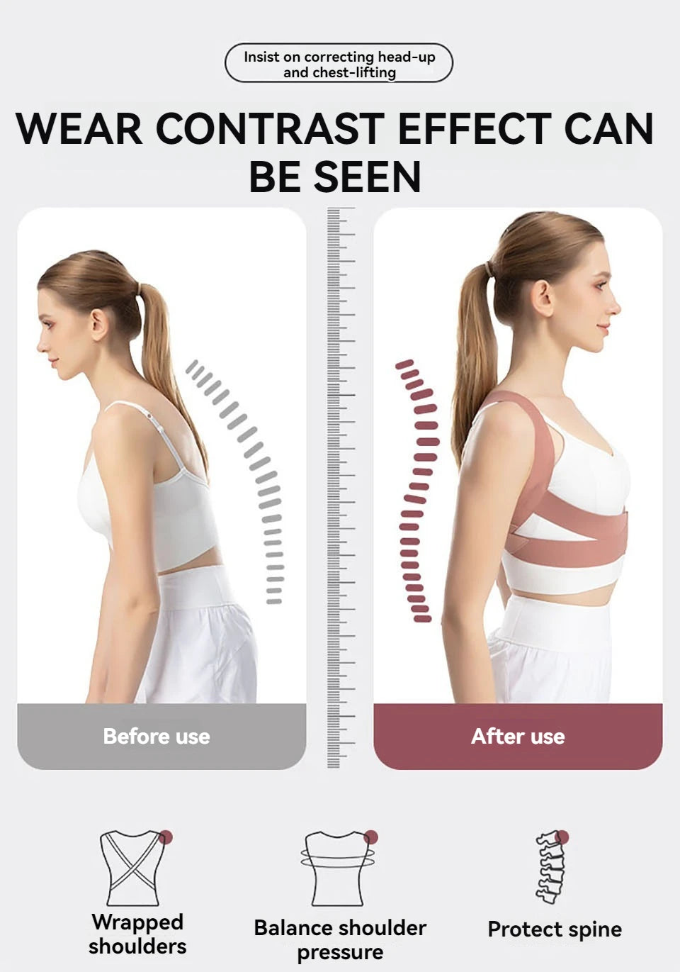 Adult Hunchback Corrector Invisible Back Straightening Stretching Straight Back Open Shoulder Lumbar Correction Belt Men Women