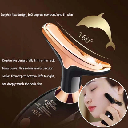 Face Lifting Device Neck Facial Eye Massage Introducer Microcurrent Skin Rejuvenation Anti Aging Beauty Device Face Massager
