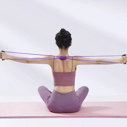Yoga Resistance Bands Elastic Band Sports Exercise Puller 8-shaped Chest Expander for Body Building Home Gym Fitness Equipment