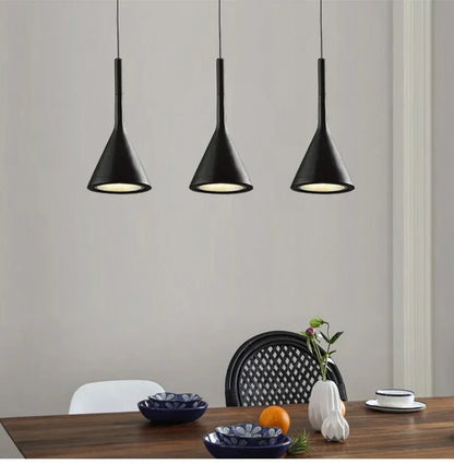 Modern LED pendant light in black and white E27 bedroom table dining room hanging light lampshade home cabinet suitable for